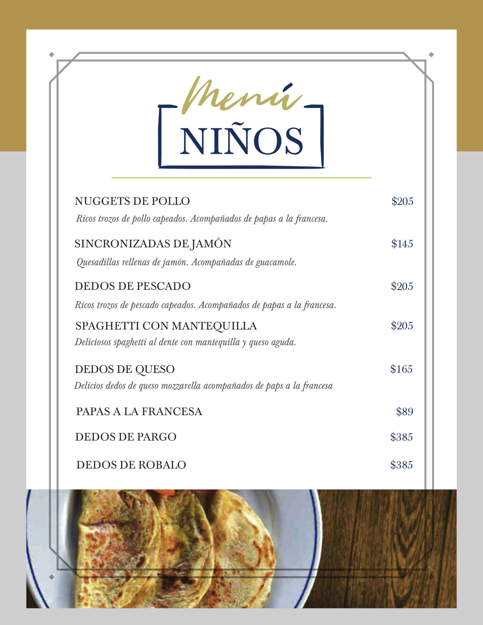 Menú página 9