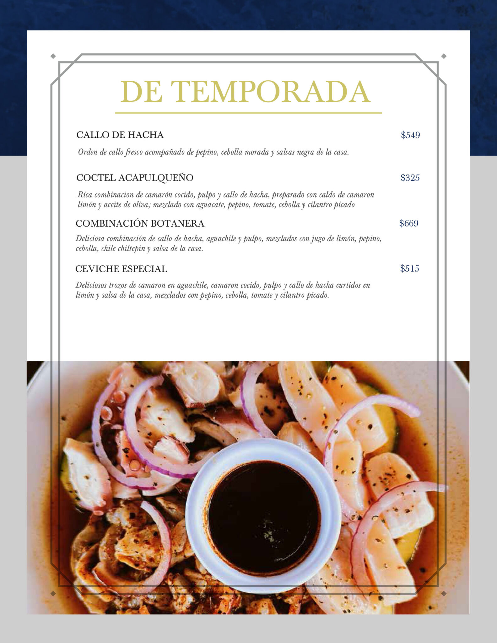 Menú página 6.1